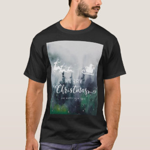 Camiseta Feliz Natal e Design Feliz ano novo