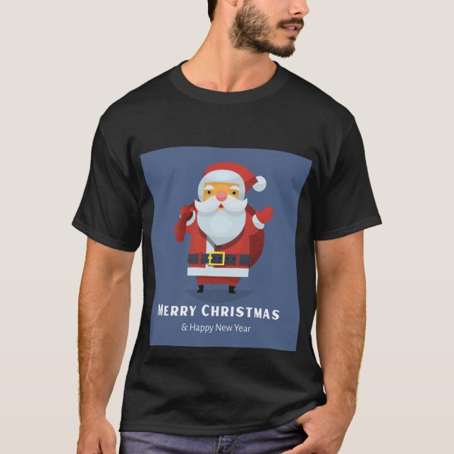 Camiseta Feliz Natal e Feliz ano novo (Frente)
