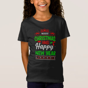 Camiseta Feliz Natal E Feliz ano novo-61064