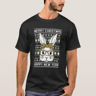 Camiseta Feliz Natal E Feliz ano novo Ano Do Rab