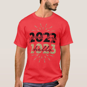 Camiseta Feliz Natal E Feliz ano novo Bom Tchau 2022 H
