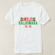 Camiseta Feliz Natal e feliz ano novo de MELE KALIKIMAKA (Frente do Design)