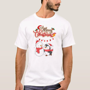 Camiseta Feliz Natal e Felizes anos novos.