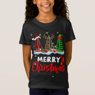 Camiseta Feliz Natal ELF Reindeer Papais noeis Xadrez Leopa