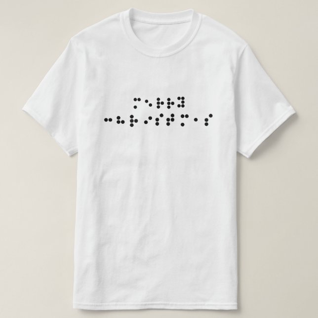 Camiseta Feliz Natal em Braille (Frente do Design)