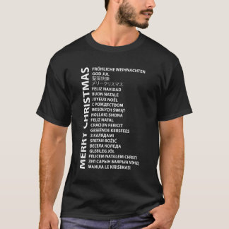 Camiseta Feliz Natal Em Diferentes Países Trav