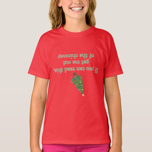 Camiseta Feliz Natal em Frase Invertida (Frente)