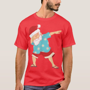 Camiseta Feliz Natal Em Julho Dabbing Santa Claus Hawaii