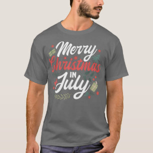 Camiseta Feliz Natal Em Julho No Meio Do Natal