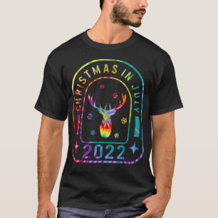 Camiseta Feliz Natal Em Julho Tie Dye 2022 Mele Kalikima