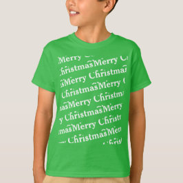 Camiseta Feliz Natal em padrão fraco