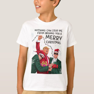 Camiseta Feliz Natal Engraçado Deseje-Lhe Um Feliz Natal