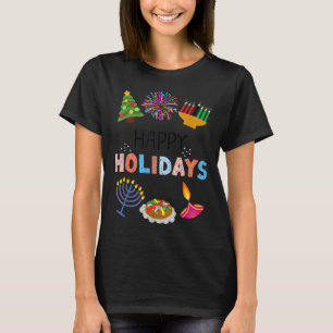 Camiseta Feliz Natal Engraçado Diwali Kwanzaa Hanukkah Chri