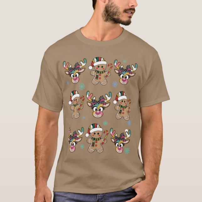 Camiseta Feliz Natal Engraçado, garota de Natal (Frente)
