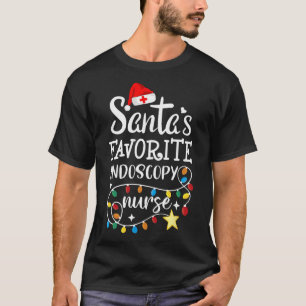 Camiseta Feliz Natal Equipe de Enfermagem Favorita do Papai