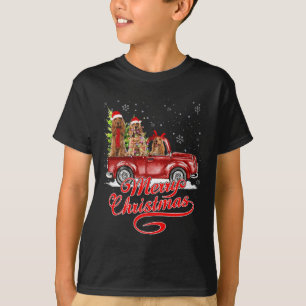Camiseta Feliz Natal Er Spaniel Papais noeis Reindeer Red