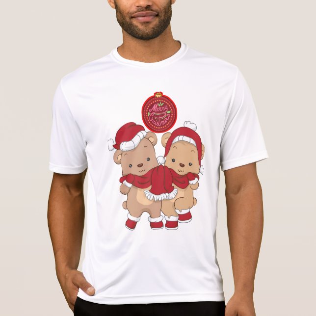 Camiseta Feliz Natal Esporte-Tek Competitor T-Shirt (Frente)