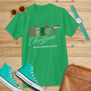 Camiseta Feliz Natal Família Correspondência Festa