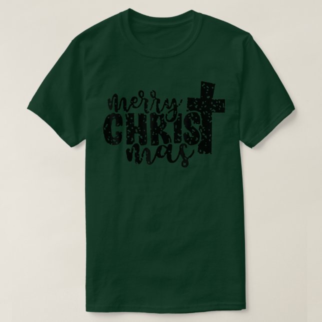 Camiseta Feliz Natal - Família da Cruz Cristã (Frente do Design)