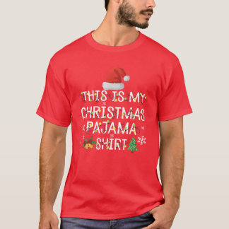 Camiseta Feliz Natal Família Pajama Correspondente Pj T