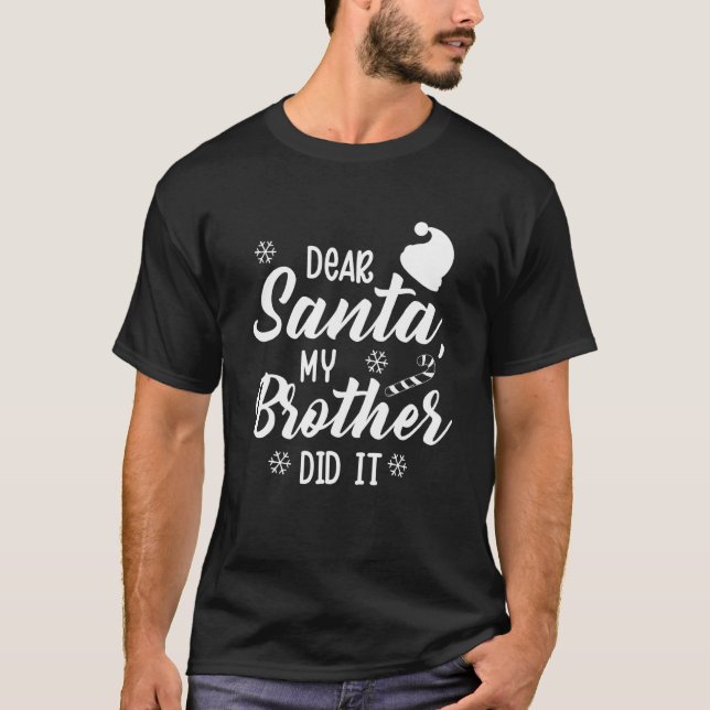 Camiseta Feliz Natal Familiar Caros Papais noeis Que Meu Ir (Frente)