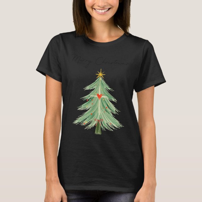Camiseta Feliz Natal Fé Cristã Cruz Feriado Jesu (Frente)