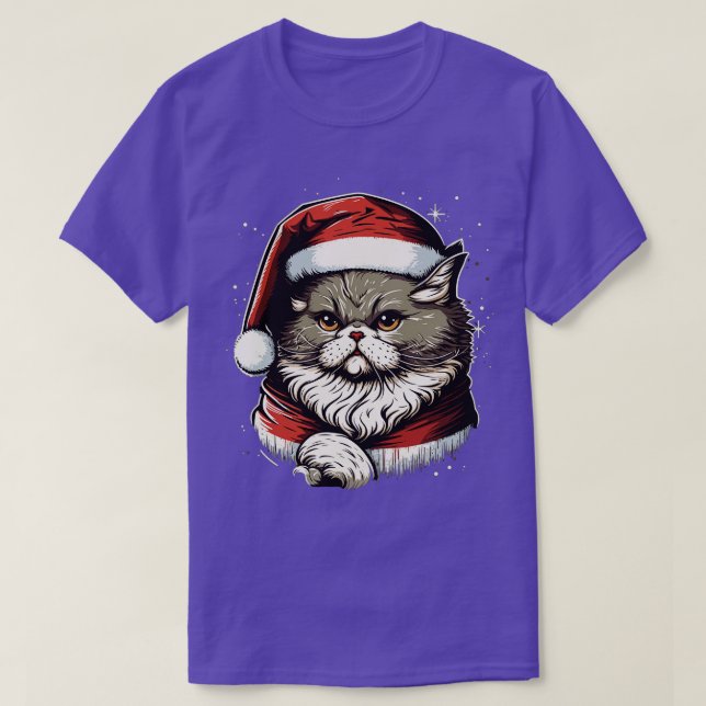 Camiseta Feliz Natal Feio Gato Dão Engraçado Gpresente Nata (Frente do Design)