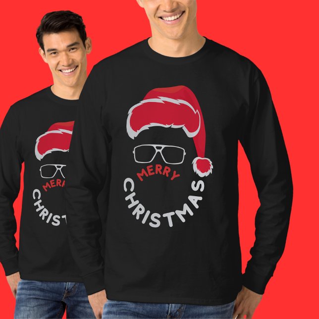 Camiseta Feliz Natal, Feliz e Brilho (Criador carregado)
