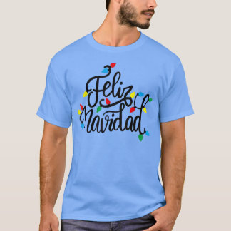 Camiseta Feliz Natal Feliz Navidad Light