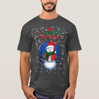 Camiseta Feliz Natal Feriados de Neve