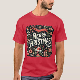 Camiseta Feliz Natal Férias Festivas