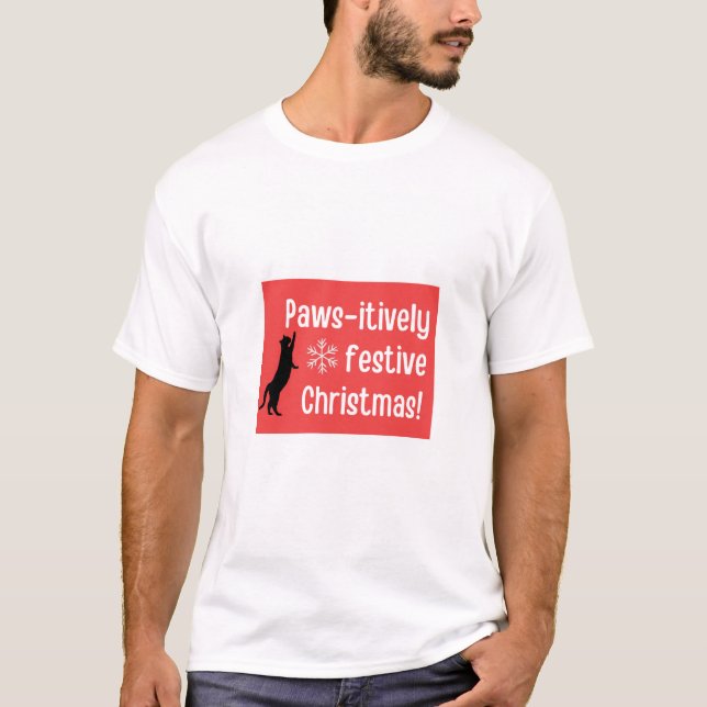 Camiseta Feliz Natal festivo! (Frente)