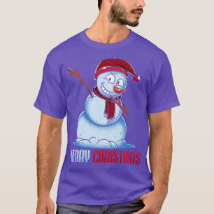 Camiseta Feliz Natal Festivo Dabbing Snowman
