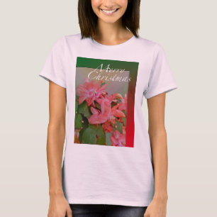 Camiseta Feliz Natal Flores de Cactus