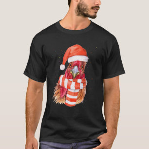Camiseta Feliz Natal Galinha Feia Doce Papai Noel X