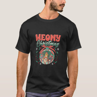 Camiseta Feliz Natal Gatinho Gato Santa Hat Xmas Ca
