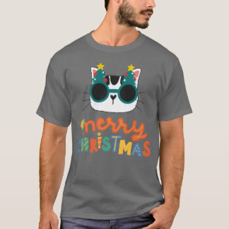 Camiseta Feliz Natal Gato Engraçado