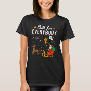 Camiseta Feliz Natal Gato Papai Noel Gatinhos Gatos Para E