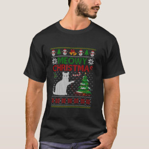 Camiseta Feliz Natal Gatos Xmas Bonitos Gatos Gato Gato Gol