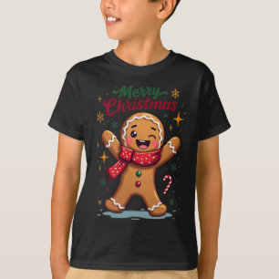 Camiseta Feliz Natal Gengibre Gingerpão Festi Festi