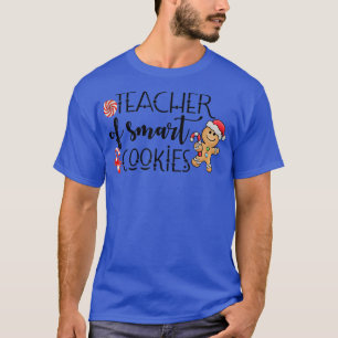 Camiseta Feliz Natal Ginger Professora de Biscoitos Intelig