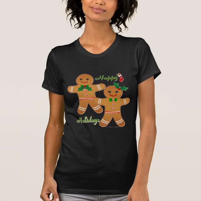 Camiseta Feliz Natal Gingercake Man Boy (Frente)