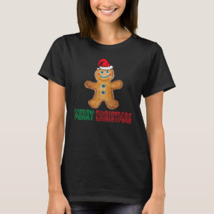Camiseta Feliz Natal, Gingercake Man Cookie