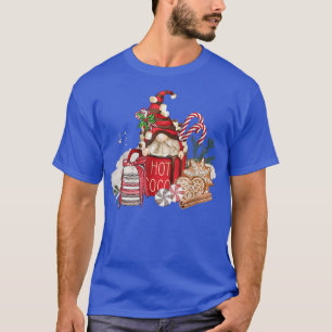 Camiseta Feliz Natal Gnomo de Cacau Quente Xmas Mug Candy p