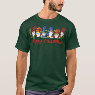 Camiseta Feliz Natal Gnomo Família Funny Xmas Kids Adul