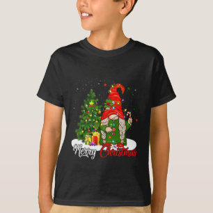 Camiseta Feliz Natal Gnomo Family Natal S Para Mulheres