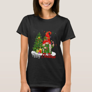 Camiseta Feliz Natal Gnomo Family Natal S Para Mulheres