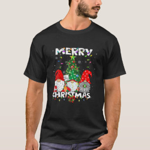 Camiseta Feliz Natal Gnomo Shirt Família Engraçada Xmas Boy