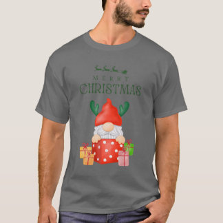 Camiseta Feliz Natal Gnomo Tee