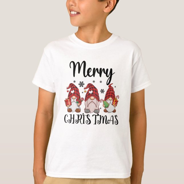 Camiseta Feliz Natal Gnomos de Natal (Frente)